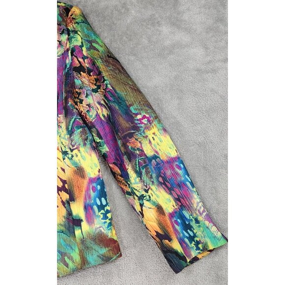 Joni B. Jacket Womens Medium Multicolored Open Front Long Sleeve Vintage Blazer - Picture 9 of 12